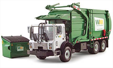 Mack Front-End Load With Trash Bin "Waste Management"